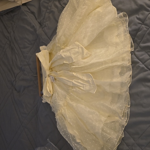 Free People Theo Summer Puff Mini Dress in Lightning Bolt - Picture 13 of 16